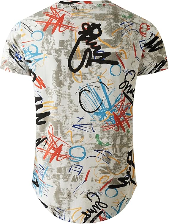 YININF Mens Hipster Hip Hop Short Sleeve Print T-Shirt Shirts Men